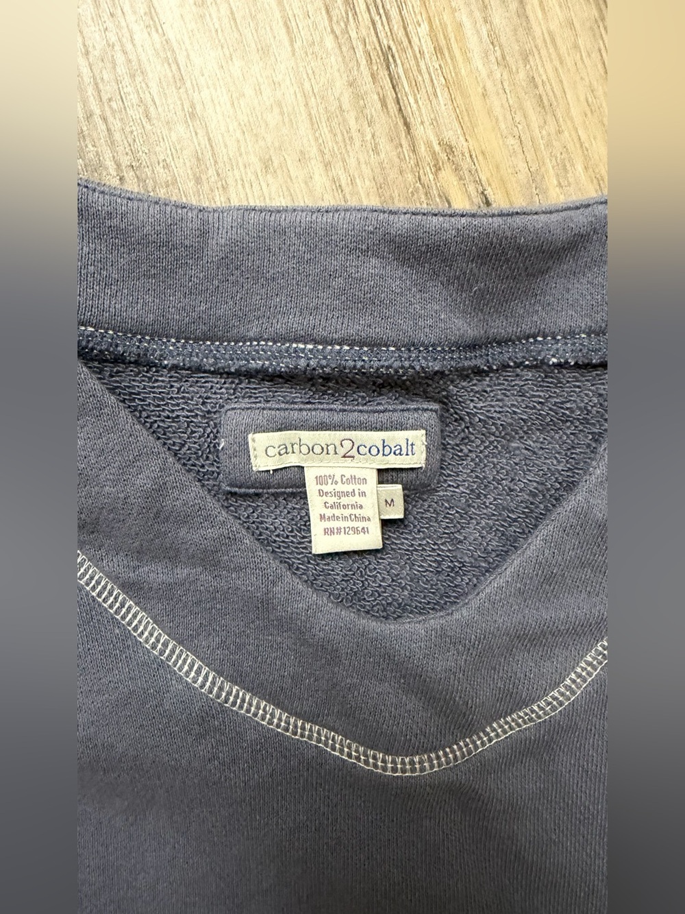 Carbon2Colbart Blue Two-Piece Lounge Set - Cozy Sweatshirt & Drawstring Pants - Picture 4 of 4